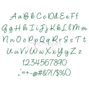 Manor Garden Embroidery Font 1