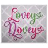 Lovey Dovey  Font Bundle #1-3 - 1" 1.25" 1.5" 2" 2.5"