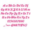 Angel Falls Embroidery Font - .75" 1" 1.25" 1.5" 2" - Image 2