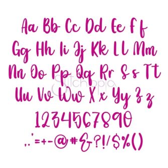 Willow Brook Embroidery Font - .75