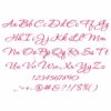 Holy Night Embroidery Font .75" 1" 1.25" 1.5" 2" - Image 2