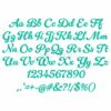 Hatch Day Embroidery Font 2.5" 3" 3.5" 4" 5" - Image 2