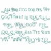 Queen Mary #2 Embroidery Font 1" 1.25" 1.5" 2" 2.5" - Image 2