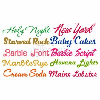 Script Embroidery Font Bundle #20 - 10 Fonts - Stitchtopia