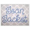 Jean Jacket Embroidery Font .75" 1" 1.25" 1.5" 2"
