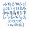 Angel Baby Embroidery Font .75" 1" 1.25" 1.5" 2" - Image 2