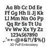 3D Puff Kid Embroidery Font Bundle #1 - 10 Fonts - Image 6