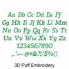 3D Puff Kid Embroidery Font Bundle #1 - 10 Fonts - Image 5