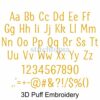 3D Puff Kid Embroidery Font Bundle #1 - 10 Fonts - Image 4