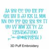 3D Puff Kid Embroidery Font Bundle #1 - 10 Fonts - Image 2