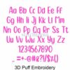 3D Puff Kid Embroidery Font Bundle #1 - 10 Fonts - Image 7