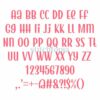 Baby Chicks Embroidery Font .75" 1" 1.25" 1.5" 2" - Image 2