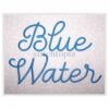Blue Water #1 Embroidery Font .75" 1" 1.25" 1.5" 2"