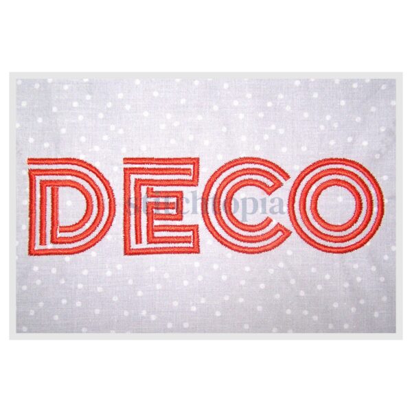 * Deco Inline Embroidery Font 4" 5" 6" 7" 8"