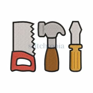 Tools Trio Embroidery Design