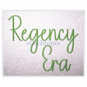 * Regency Era Embroidery Font 1" 1.25" 1.5" 2" 2.5"