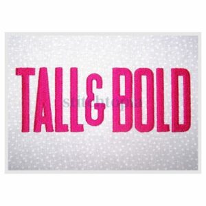 * Tall & Bold Embroidery Font 1" 1.5" 2" 2.5" 3" 3.5" 4" 5"