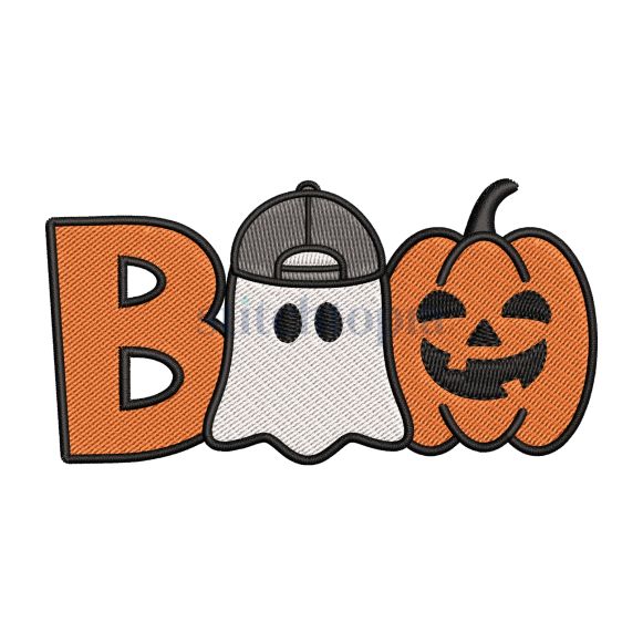 Halloween Boo Boy Embroidery Design