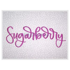 * Sugarberry Embroidery Font 1" 1.25" 1.5" 2" 2.5"