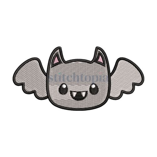 Halloween Bat Boy Embroidery Design