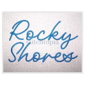 * Rocky Shores Embroidery Font 1" 1.25" 1.5" 2" 2.5"