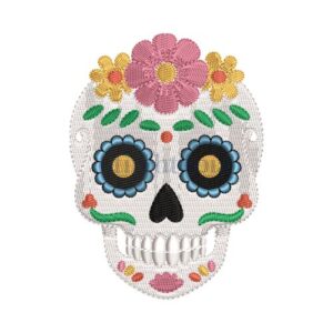 * Sugar Skull Embroidery Design
