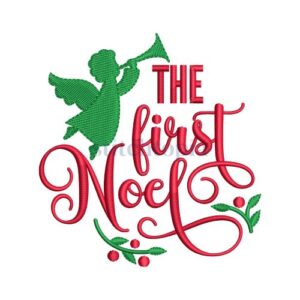 Elegant The First Noel Embroidery Design