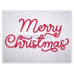 * Merry Christmas Embroidery Font 1" 1.25" 1.5" 2" 2.5"
