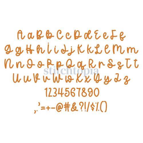 * Noisy Monkey Embroidery Font .75" 1" 1.25" 1.5" 2" - Image 2