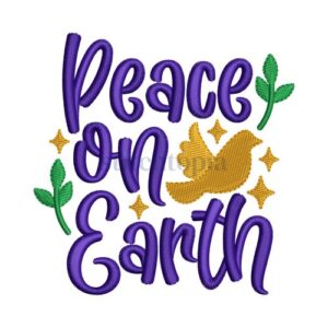* Peace On Earth Bird Embroidery Design