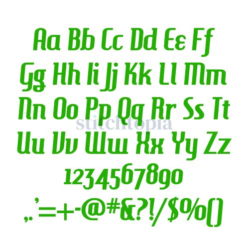 Sitka Alaska Embroidery Font .75" 1" 1.25" 1.5" 2" - Image 2