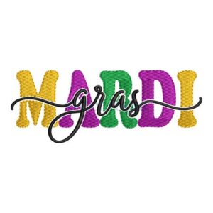 Mardi Gras #2 Embroidery Design