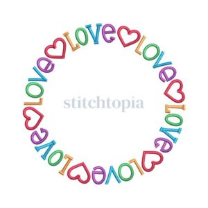 Love Heart Embroidery Frame