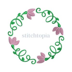 *  Swirly Spring Flower Embroidery Frame