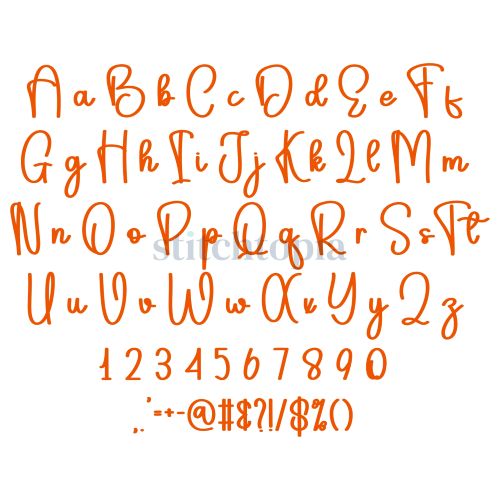 Catching Strays Embroidery Font 1" 1.25" 1.5" 2" 2.5" - Image 2