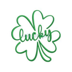 * Lucky Clover Embroidery Design