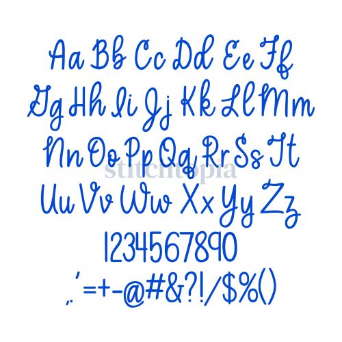 * Walden Pond Embroidery Font 2.5" 3" 3.5" 4" 5" - Image 2