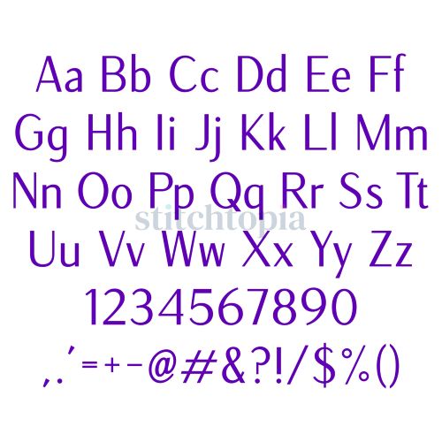 * Classic Modern Embroidery Font .75" 1" 1.25" 1.5" 2" - Image 2