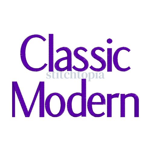 * Classic Modern Embroidery Font .75" 1" 1.25" 1.5" 2"
