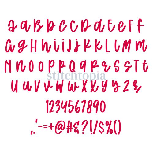 * English Bulldog Embroidery Font .75" 1" 1.25" 1.5" 2" - Image 2