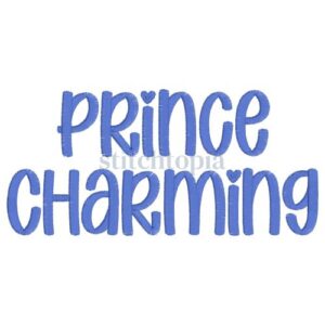 Prince Charming Embroidery Font .75" 1" 1.25" 1.5" 2"