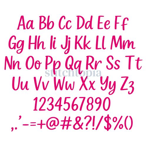 * Sparkly Sequins Embroidery Font .75" 1" 1.25" 1.5" 2" - Image 2