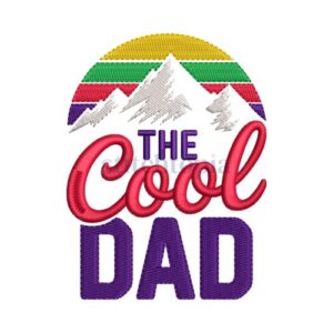 *  The Cool Dad Embroidery Design