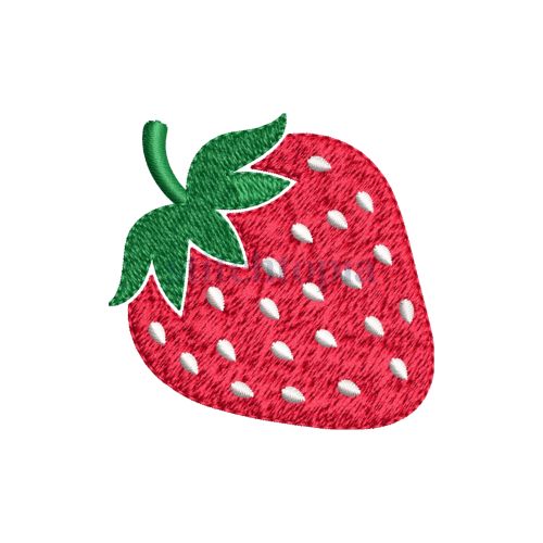 * Strawberry Embroidery Design