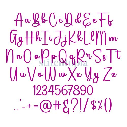 * Script Embroidery Font Bundle #34 - 10 Fonts - Image 2
