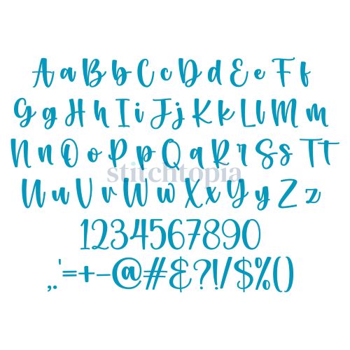 * Mommy's Helper Embroidery Font .75" 1" 1.25" 1.5" 2" - Image 2