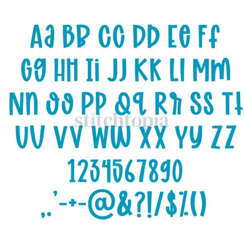 * Monster Mash Embroidery Font .75" 1" 1.25" 1.5" 2" - Image 2