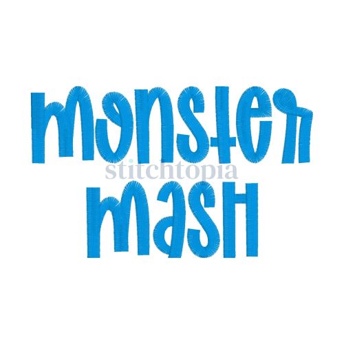 * Monster Mash Embroidery Font .75" 1" 1.25" 1.5" 2"