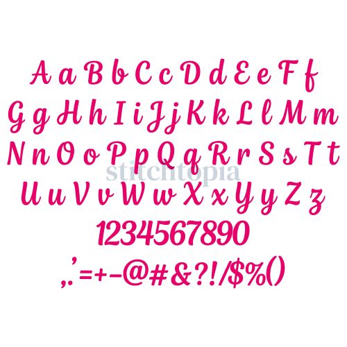 Pina Colada Embroidery Font .75" 1" 1.25" 1.5" 2" - Image 2