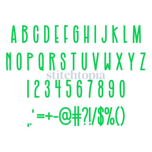 Tricky Rabbit Embroidery Font .75" 1" 1.25" 1.5" 2" 2.5" 3" - Image 2